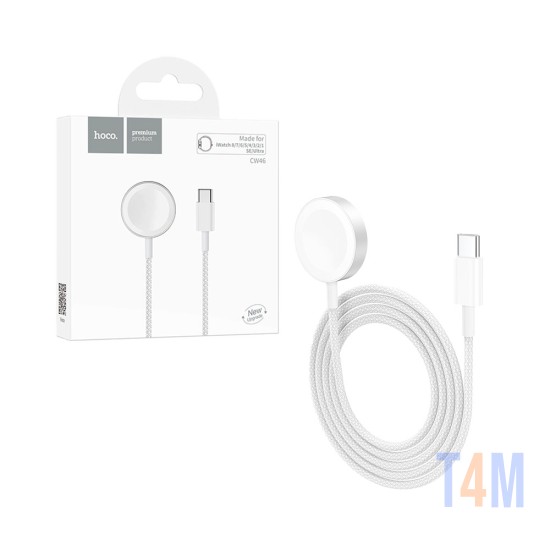 Hoco Wireless Charger CW46 5V 1A for iWatch Type-C 1.2m White
